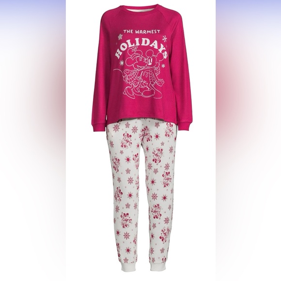 NWT Disney Women Rose Sangria Mickey Mouse 3-Piece Loungewear Gift Set - Picture 4 of 8